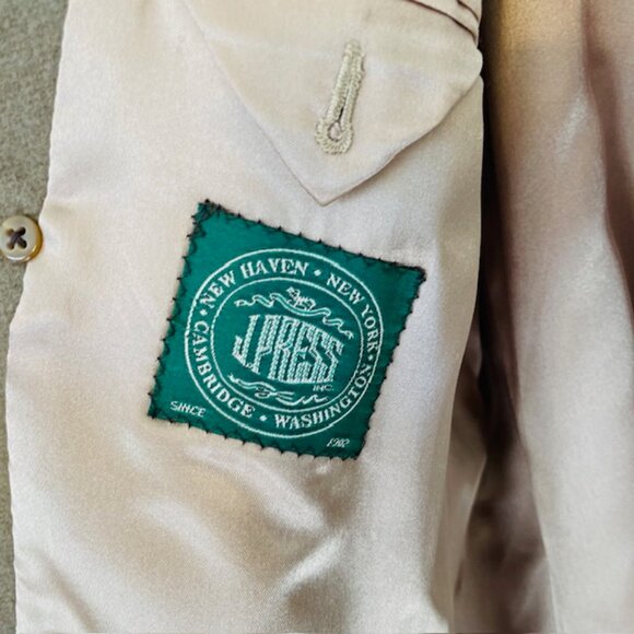 J. Press X Cardinal of Canada Wool MeltonTopcoat Overcoat Double Breasted 46L - Picture 7 of 13